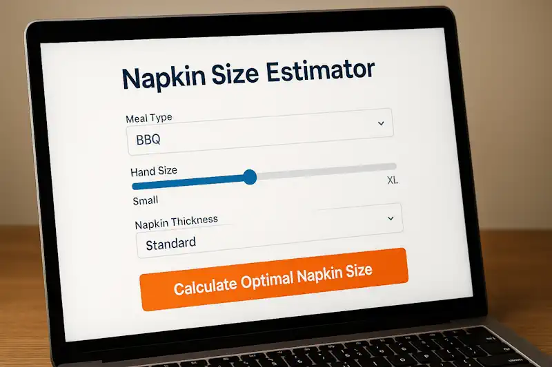 Napkin Size Estimator